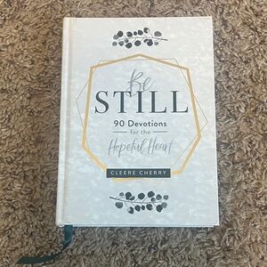 Cleere Cherry Be Still Devotional Book - White and Gold